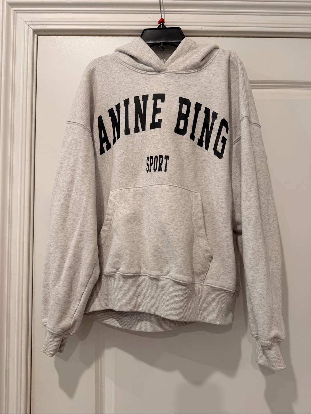 Anine Bing Sport light gray hoodie